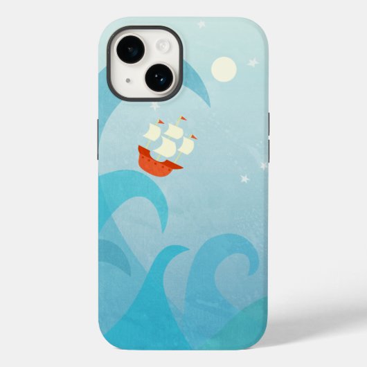 Segelbootkunst Case-Mate iPhone Hülle (Rückseite)