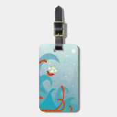Segelbootmonster Spaß Personalisiert Gepäckanhänger (Vorderseite vertikal)