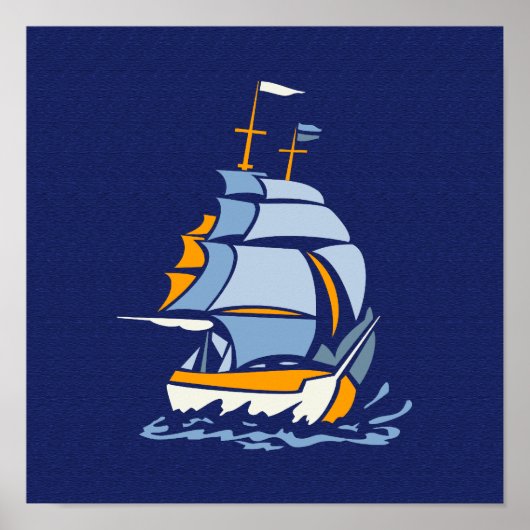 Segelbootplakat, kundenspezifisch poster (Vorne)