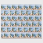 Segelbootreflexion in Glassphäre Geschenkpapier (Flach)