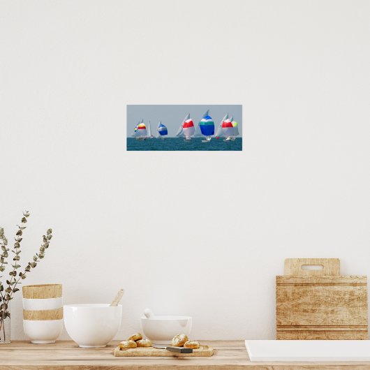 Segelbootrennen Poster (Küche)