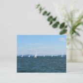 Segelbootrennen Postkarte (Stehend Vorderseite)