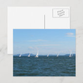 Segelbootrennen Postkarte (Vorne/Hinten)