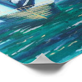 Segelbootstempel Poster (Ecke)