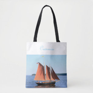 Segelbootszene Tasche