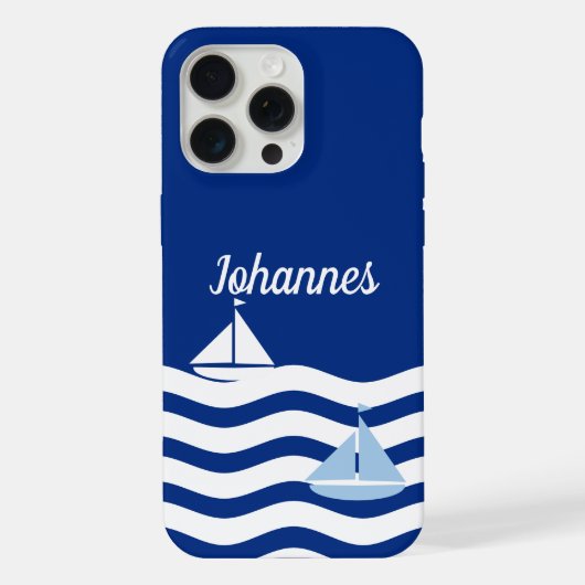 Segelboottag benutzerdefiniert iPhone hülle (Rückseite)