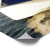 Segelboottipps im Wind Poster (Ecke)