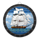 Segeldekor für Wellenreiter Dartscheibe (vorne)