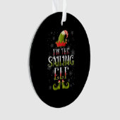 Segelelf Weihnachtsgeschenk Ornament (Vorderseite)