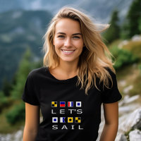 Segelen wir farbenfrohe nautische Flaggen dunkle F