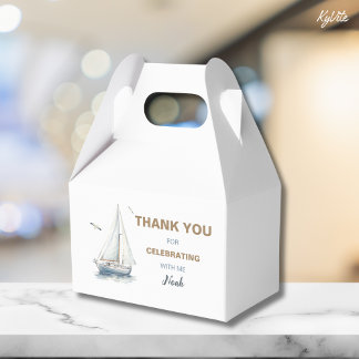 Segelfahrt über Sailboat Geburtstag Gable Box Gefä Geschenkschachtel