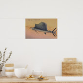 Segelfisch aus Golfstrom, Florida Poster (Küche)