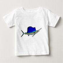 Segelfisch-Baby-Geldstrafe-Jersey-T - Shirt