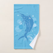 Segelfisch Badhandtuch Set (Handtuch)