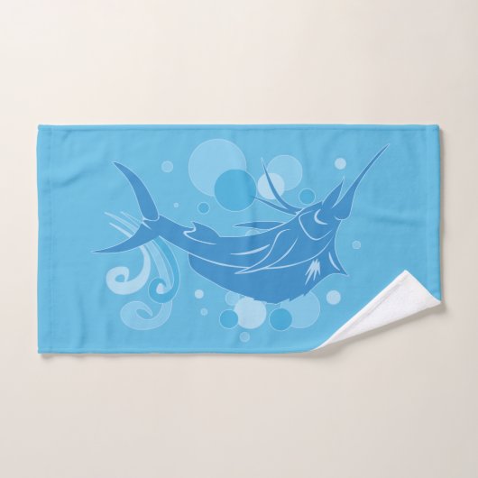 Segelfisch Badhandtuch Set (Handtuch)
