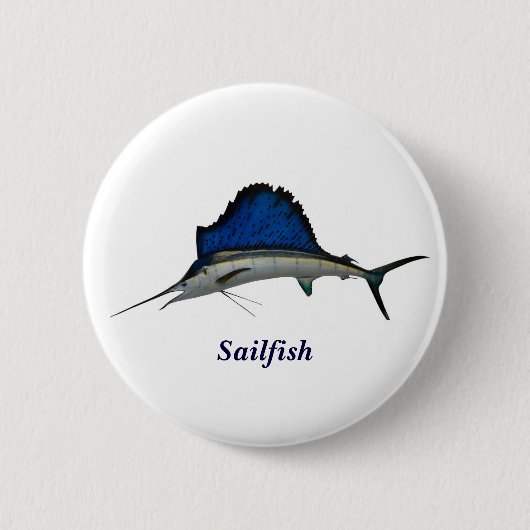 Segelfisch Button (Vorderseite)