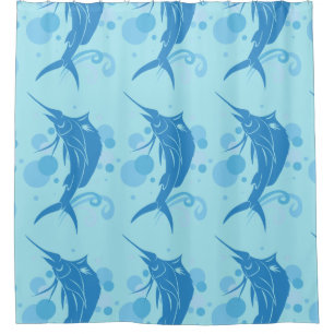 Segelfisch Duschvorhang