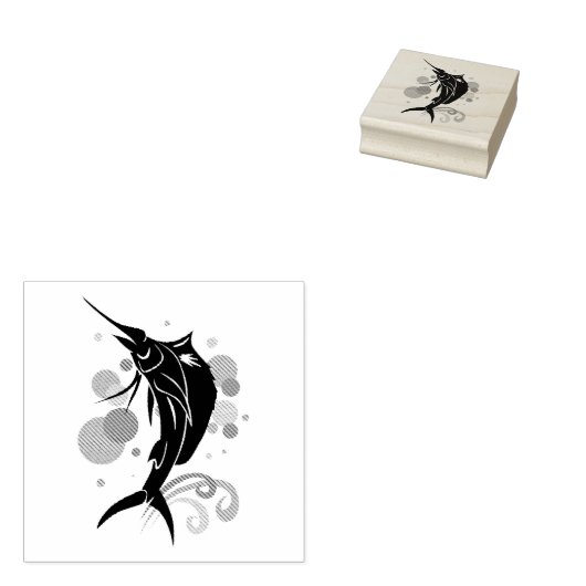 Segelfisch Gummistempel (Stempel)