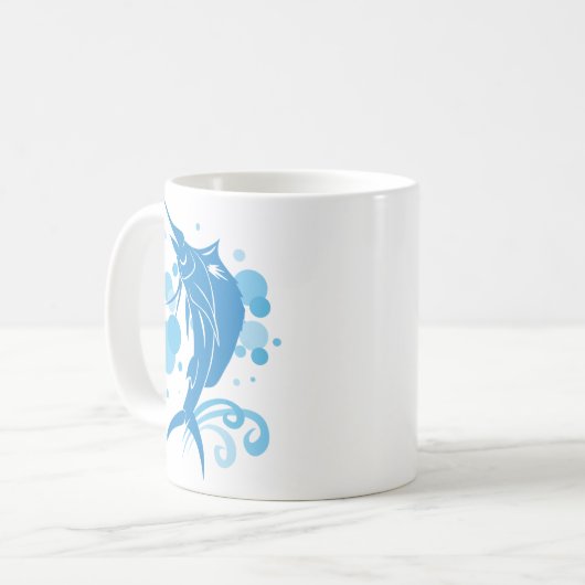 Segelfisch Kaffeetasse (Vorderseite Links)