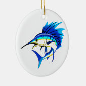 Segelfisch Keramik Ornament (Rechts)