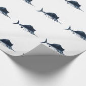 Segelfisch-Muster Geschenkpapier (Ecke)