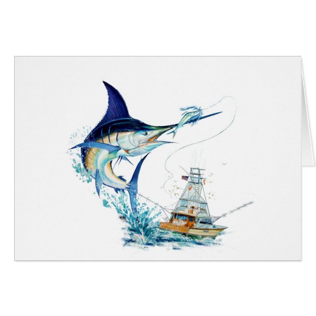 Segelfisch nimmt den Köder (Vorderseite (Horizontal))