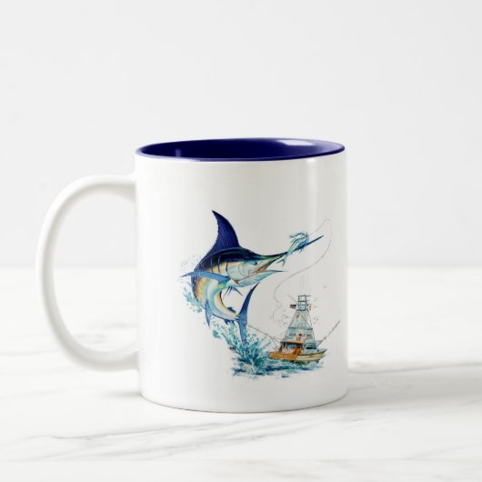 Segelfisch nimmt den Köder Zweifarbige Tasse (Links)