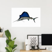 Segelfisch Poster (Heimbüro)