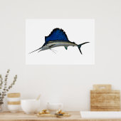 Segelfisch Poster (Küche)