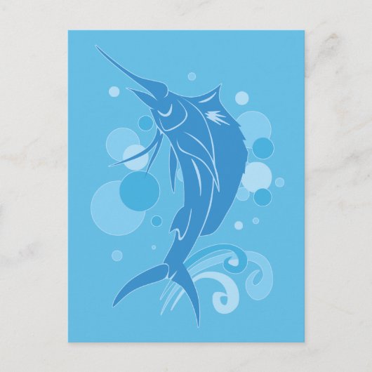 Segelfisch Postkarte (Vorderseite)