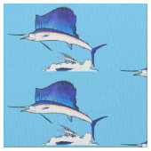 Segelfisch Stoff (Nahaufnahme)