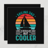 Segelfischer Vater Einladung (Vorne/Hinten)