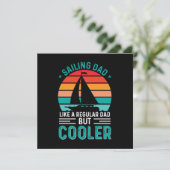 Segelfischer Vater Einladung (Stehend Vorderseite)