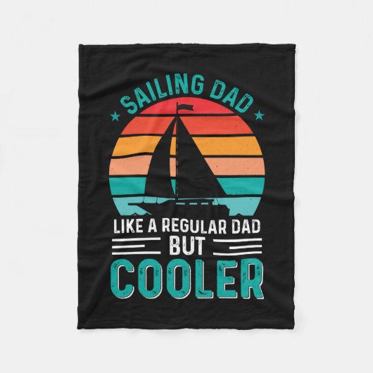 Segelfischer Vater Fleecedecke (Vorderseite)