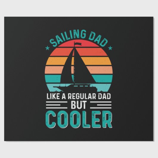 Segelfischer Vater Geschenkpapier (Flach)