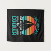 Segelfischer Vater Wandteppich (Vorderseite (Horizontal))