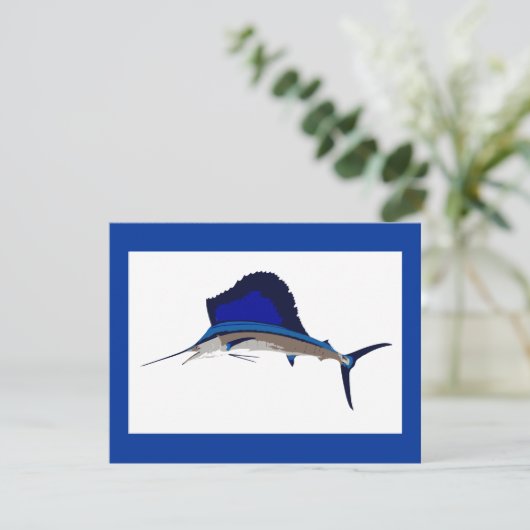 Segelfischerei Einladung (Stehend Vorderseite)