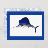 Segelfischerei Einladung (Vorne/Hinten)