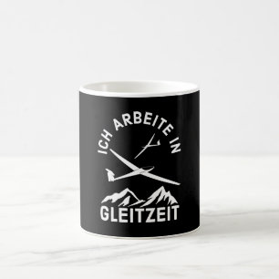Segelflieger Pilot Gleitzeit Segelflugzeug in die Kaffeetasse