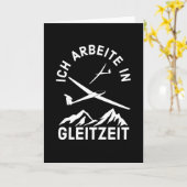 Segelflieger Pilot Gleitzeit Segelflugzeug Soaring Karte (Gelbe Blume)