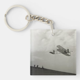Segelflugtest Flugluftfahrt Wright-Brüder Schlüsselanhänger
