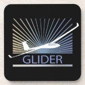 Segelflugzeug Getränkeuntersetzer (Vorderseite)