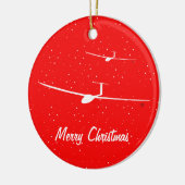 Segelflugzeug Keramik Ornament (Links)