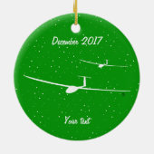 Segelflugzeug Keramik Ornament (Hinten)