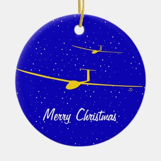 Segelflugzeug Keramikornament (Vorne)