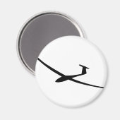 Segelflugzeug Magnet (Vorderseite/Rückseite)