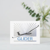 Segelflugzeug Postkarte (Stehend Vorderseite)