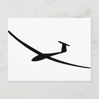 Segelflugzeug Postkarte