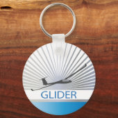 Segelflugzeug Schlüsselanhänger (Vorderseite)