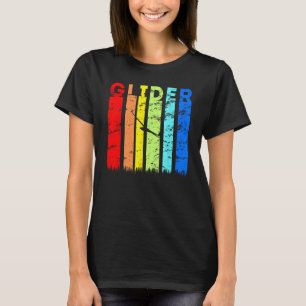 Segelflugzeug Vintage-Design Schweben Luftfahrt Th T-Shirt